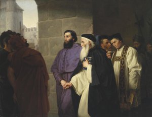Hugh Latimer et Nicholas Ridley en route vers le bûcher - Hermann Schweder